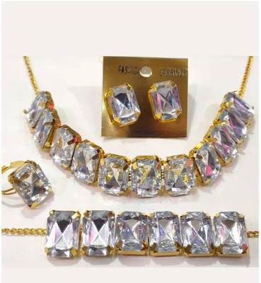 JMBW INTERNATIONAL Alloy White Jewellery Set(Pack of 1)