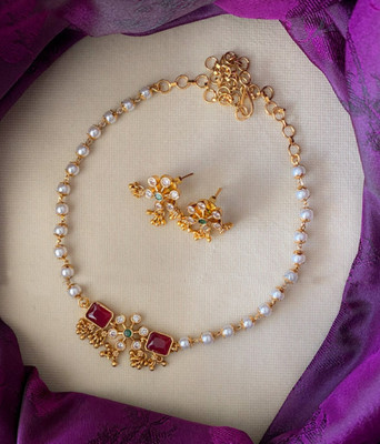 TONOLIKA Alloy Gold-plated, Brass Gold Jewellery Set(Pack of 3)