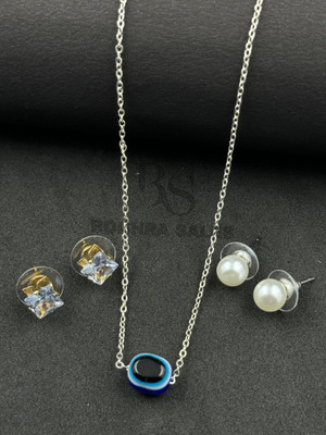 BOGHRA SALES Brass, Alloy Gold-plated, Rhodium Silver, Gold, Multicolor Jewellery Set(Pack of 1)
