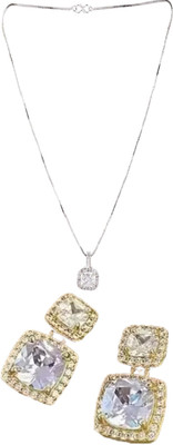 Gauri Fashions Stone Silver, Gold Jewellery Set(Pack of 1)