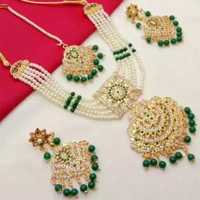 ramimitation Alloy Gold-plated Multicolor Jewellery Set(Pack of 1)