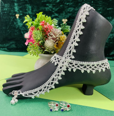 AamNa Enterprises Alloy Silver Silver Jewellery Set(Pack of 4)