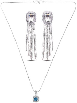 SKG Fashions Stone Blue, White Jewellery Set(Pack of 1)