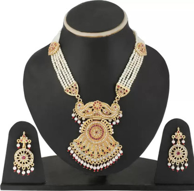 Arti creations Brass, Mother of Pearl, Alloy Gold-plated Multicolor Jewellery Set(Pack of 2)