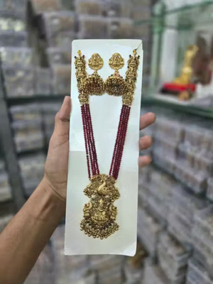 Rangrozo Jewellery Brass, Alloy Gold-plated Gold Jewellery Set(Pack of 1)