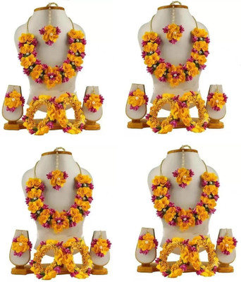 12SEASONS Fabric Multicolor Jewellery Set(Pack of 4)