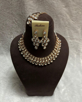 SHYAM Alloy Silver Rose Gold Jewellery Set(Pack of 1)