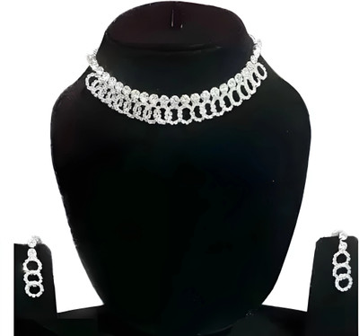 Henuka Alloy Silver Silver Jewellery Set(Pack of 1)