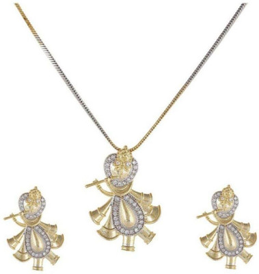 Anamya Collections Alloy Gold, Silver Jewellery Set(Pack of 3)