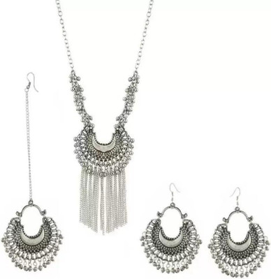 Samridhi DC Oxidised Silver Silver Jewellery Set(Pack of 1)