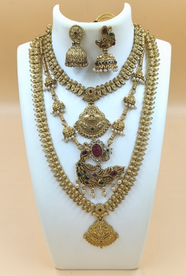 Shilpa Creation Alloy Gold-plated Multicolor Jewellery Set(Pack of 1)