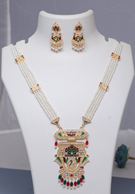 Harsha Creation Alloy Gold-plated Gold Jewellery Set(Pack of 1)