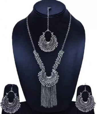 jummajumma Alloy Rhodium Silver Jewellery Set(Pack of 1)