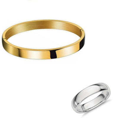 mattrachaya Brass, Stainless Steel Sterling Silver, Gold-plated Silver, Gold Jewellery Set(Pack of 2)