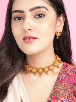 RUBANS Alloy Gold-plated Gold Jewellery Set(Pack of 1)