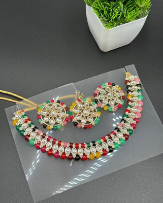 SHYAM Alloy Gold-plated Multicolor Jewellery Set(Pack of 1)