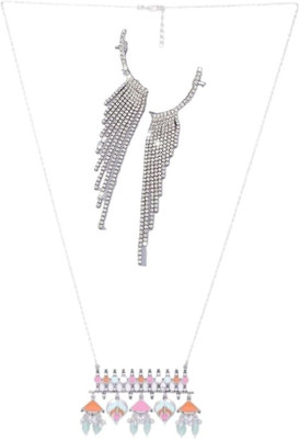 SKG Fashions Stone Multicolor, Silver Jewellery Set(Pack of 1)
