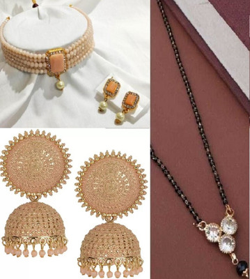 JMBW INTERNATIONAL Alloy Rose Gold Jewellery Set(Pack of 1)