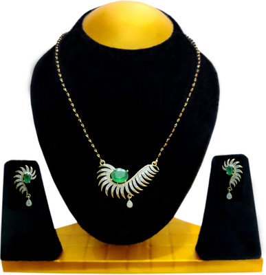 Gauri FashionHub Metal, Alloy Gold-plated Multicolor Jewellery Set(Pack of 1)