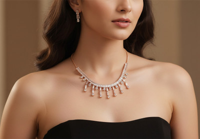 SUTRA ENTERPRISES Alloy Rose Gold Jewellery Set(Pack of 1)