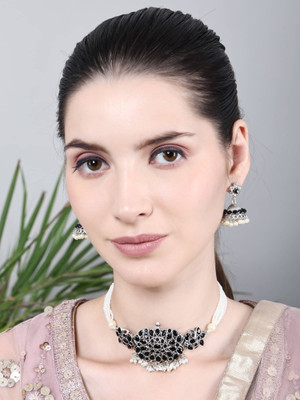 Anamya Collections Alloy Black Jewellery Set(Pack of 1)