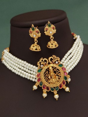 heeva creation Alloy Gold-plated Multicolor Jewellery Set(Pack of 1)