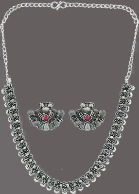 YUVIRAJ FASHION HUB Oxidised Silver Silver Jewellery Set(Pack of 1)