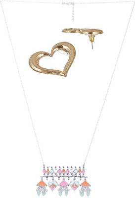 SKG Fashions Stone Multicolor, Gold Jewellery Set(Pack of 1)