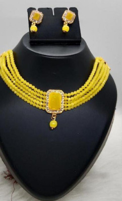 JMBW INTERNATIONAL Alloy Yellow Jewellery Set(Pack of 1)