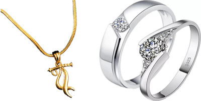 ruby collection Alloy Gold, Silver Jewellery Set(Pack of 2)