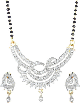 Harsha Creation Alloy Gold-plated Silver Jewellery Set(Pack of 1)