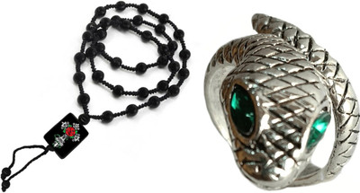KINGSTYLEIMPEX Dori, Alloy Black, Silver Jewellery Set(Pack of 1)