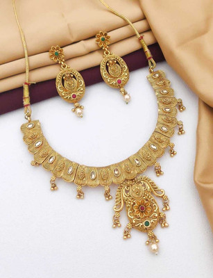 SHIVAY FASHION HUB Alloy Gold-plated Rose Gold Jewellery Set(Pack of 5)