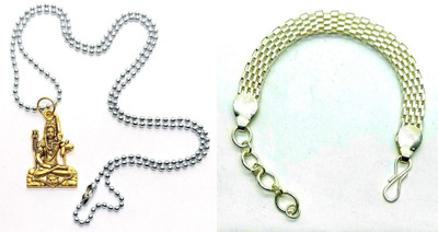 KINGSTYLEIMPEX Dori, Alloy Silver, Green Jewellery Set(Pack of 1)