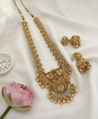 DIKSHA COLLECTION Alloy Gold-plated Multicolor Jewellery Set(Pack of 1)