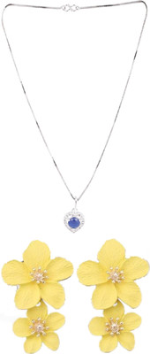 Opus Gems Stone Silver, Yellow Jewellery Set(Pack of 1)