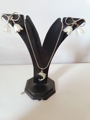 House Of Apurva Alloy Copper Silver Jewellery Set(Pack of 1)