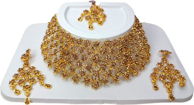 IBM COLLECTIONS Metal Gold-plated Gold Jewellery Set(Pack of 1)