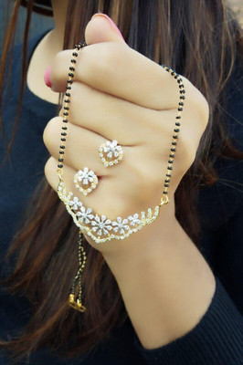 maacreation Alloy Gold-plated Gold Jewellery Set(Pack of 1)