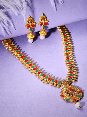 RUBANS Alloy Gold-plated Multicolor Jewellery Set(Pack of 1)