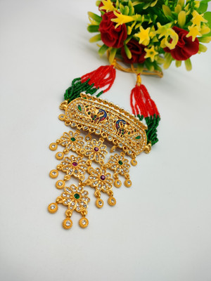SHREE MARUTI TRADERS Alloy Gold-plated Multicolor Jewellery Set(Pack of 1)