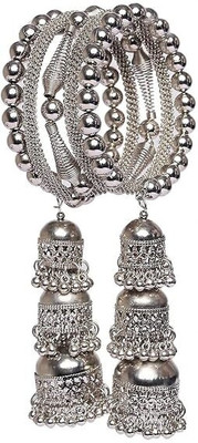 MAYRA TRADING Alloy Silver Jewellery Set(Pack of 1)
