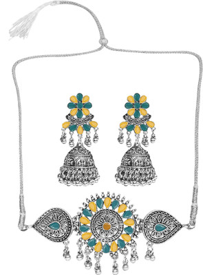 Opus Gems Alloy Green Jewellery Set(Pack of 2)