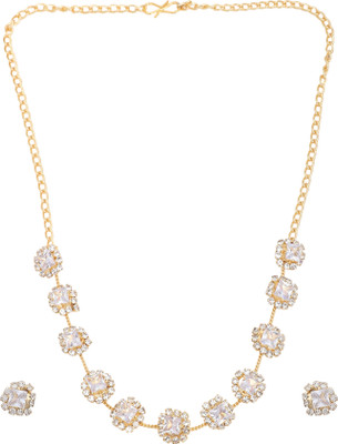 Kapani Fashion Alloy Silver Gold Jewellery Set(Pack of 1)