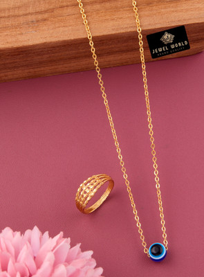 Jewel WORLD Alloy Gold-plated Gold Jewellery Set(Pack of 1)