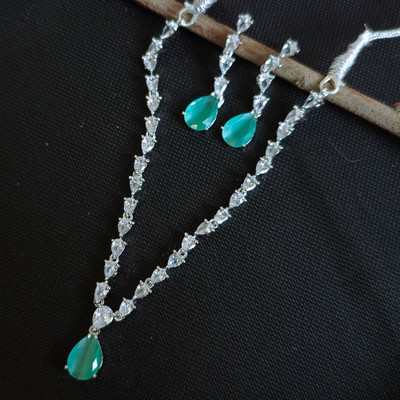 beadpunk Alloy White, Turquoise Jewellery Set(Pack of 3)