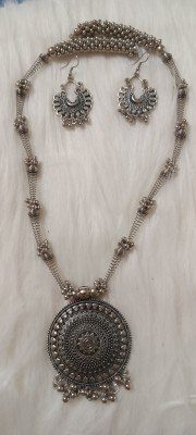 ishaanvi fashion Oxidised Silver Silver Jewellery Set(Pack of 1)