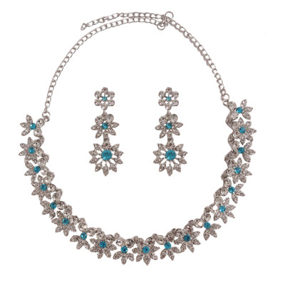 Mad Club Alloy Gold-plated Turquoise Jewellery Set(Pack of 1)