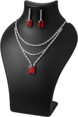 V.V. Sons Brass, Alloy Silver Silver Jewellery Set(Pack of 1)