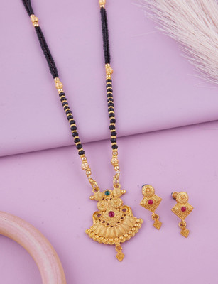 house of common Brass Gold-plated Gold Jewellery Set(Pack of 1)